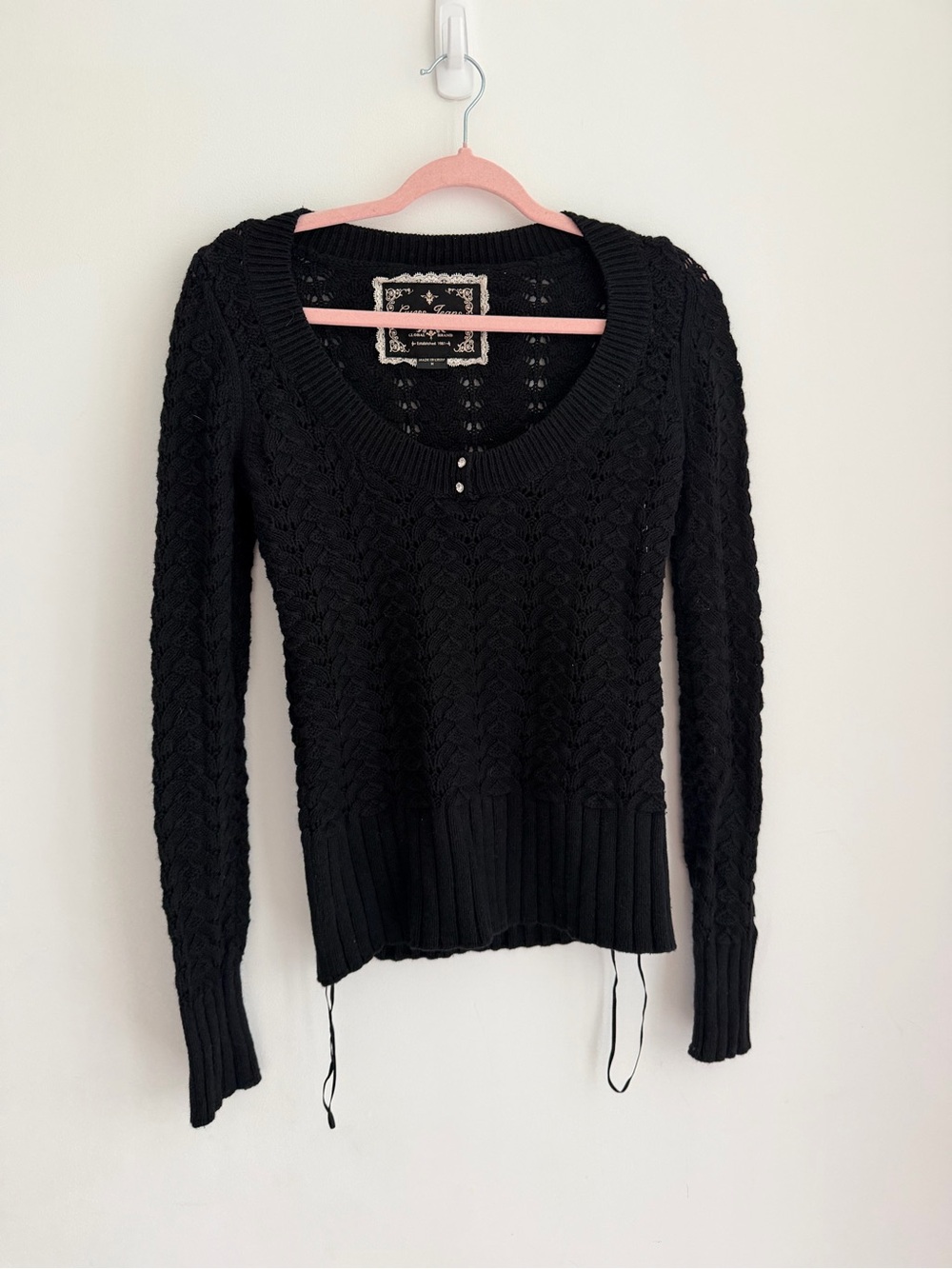 Guess Black Vintage Sweater #y2k - Picture 2 of 4